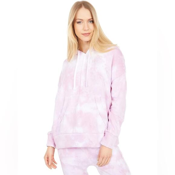 FREE PEOPLE MOVEMENT Work It Out Pink Tie Dye Hoodie Medium - Picture 1 of 6